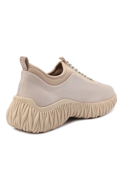 Текстильные кроссовки MIU MIU, арт. 5S375D-3KP4-F0A48-010, фото 4