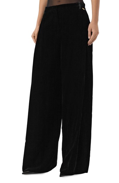Бархатные брюки ZUHAIR MURAD черного цвета по цене 380500 руб., арт. PTR26411/VESB008, фото 3 Бархатные брюки ZUHAIR MURAD, арт. PTR26411/VESB008, фото 3