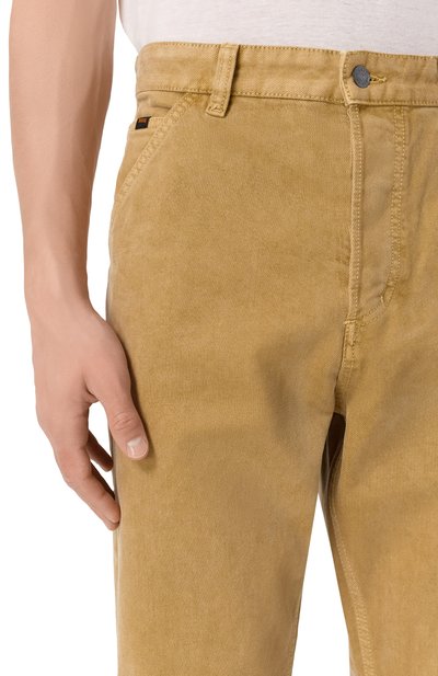 Джинсы BOSS ORANGE бежевого цвета по цене 26950 руб., арт. 50544643, фото 5 Джинсы BOSS ORANGE, арт. 50544643, фото 5