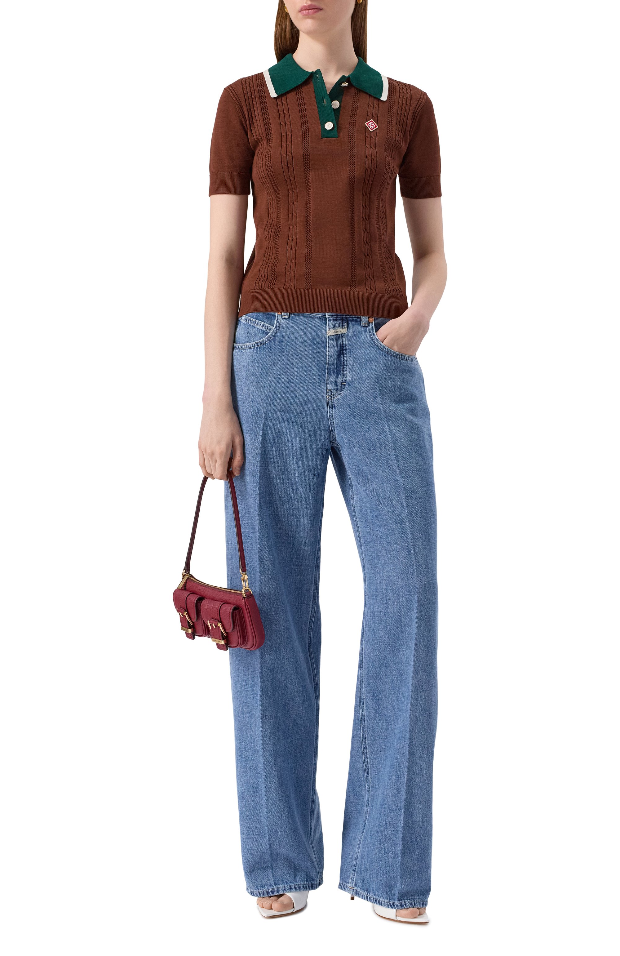 Хлопковое поло CASABLANCA, арт. WS25-KW-948-01, фото 2