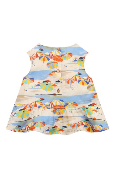 Льняной топ LORO PIANA разноцветного цвета по цене 42300 руб., арт. FAM0361, фото 2 Льняной топ LORO PIANA, арт. FAM0361, фото 2