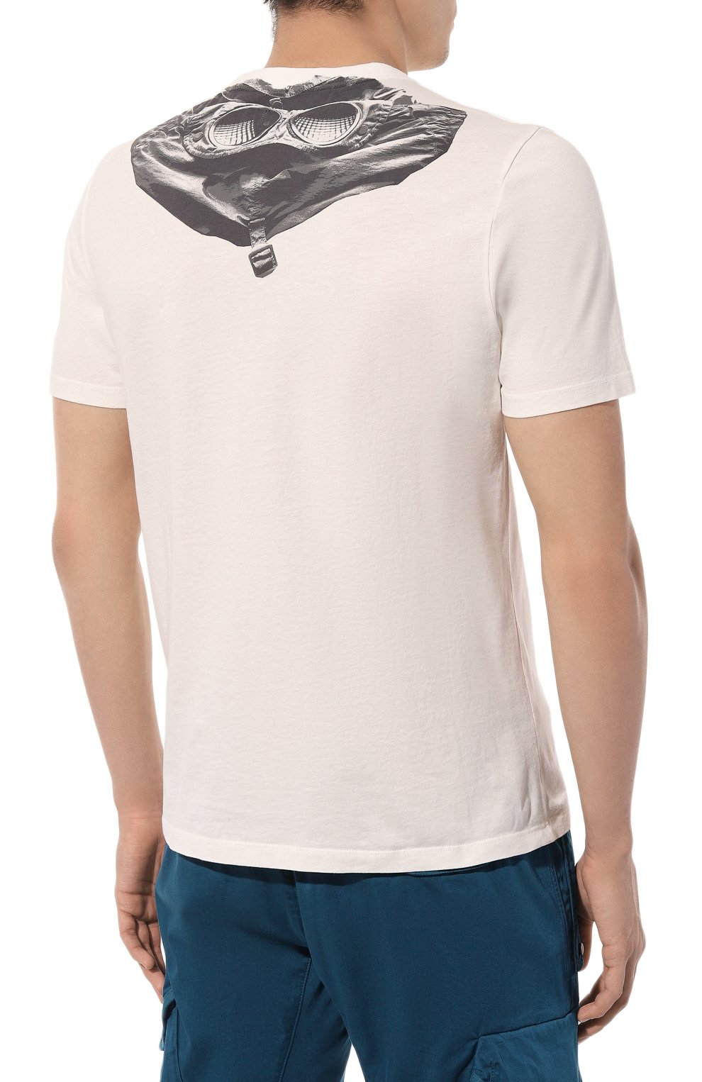 Хлопковая футболка C.P. COMPANY, арт. 16CMTS044A005100W, фото 4