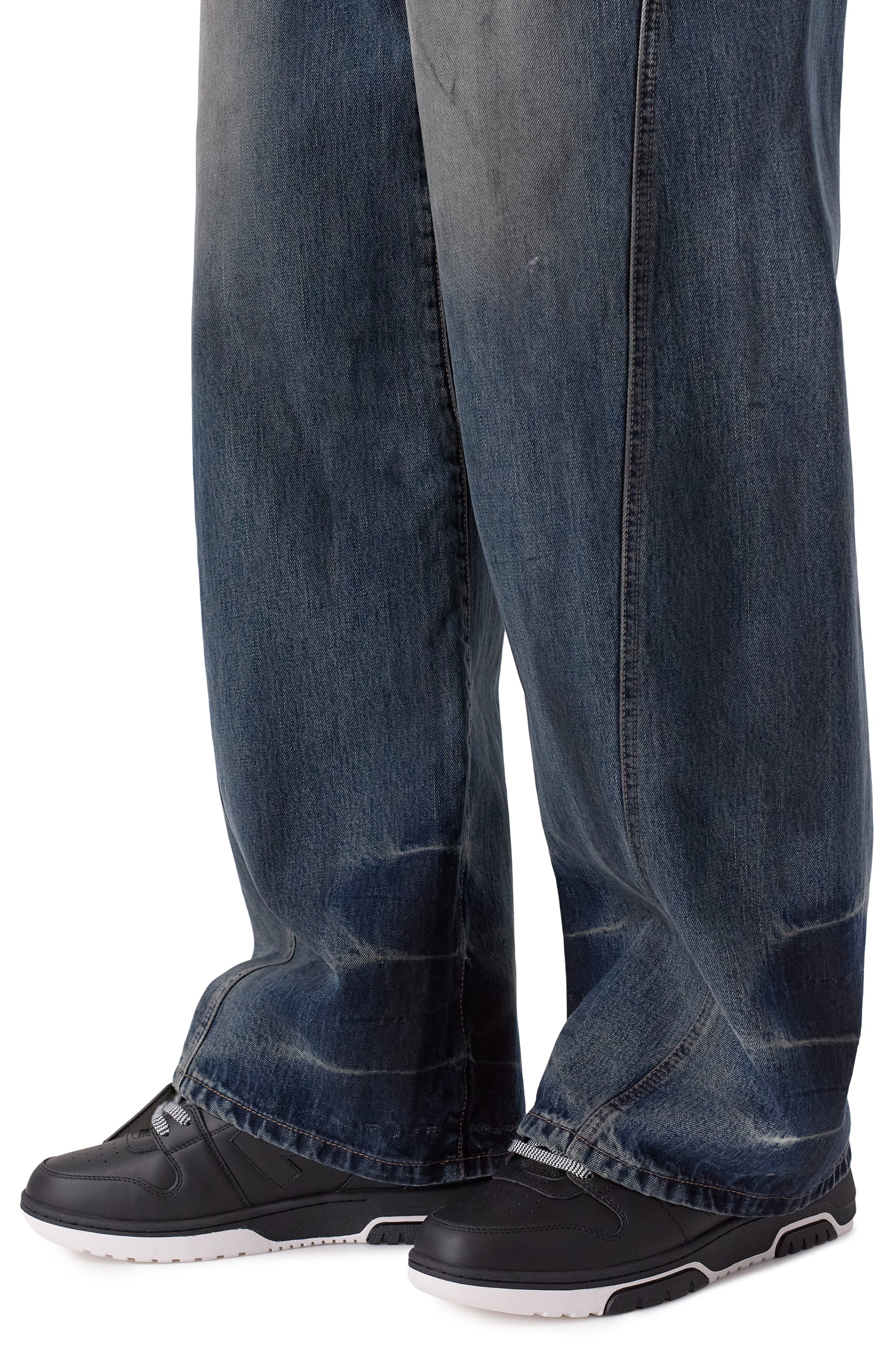 Кожаные кеды out of office OFF-WHITE, арт. 0MIA189F25LEA006, фото 3