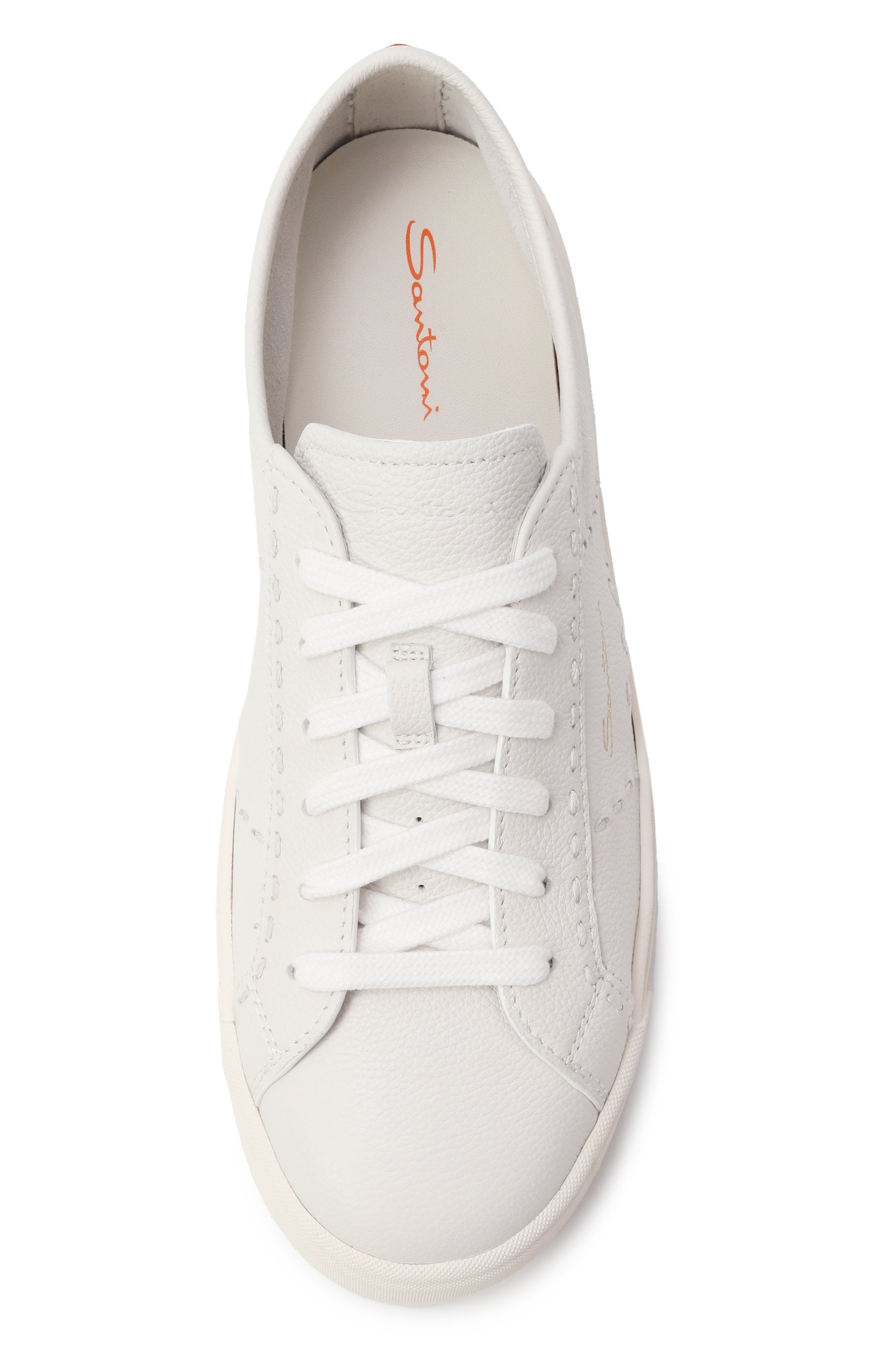 Кожаные кеды SANTONI, ар�т. WBGG61345PNNTDYI, фото 6