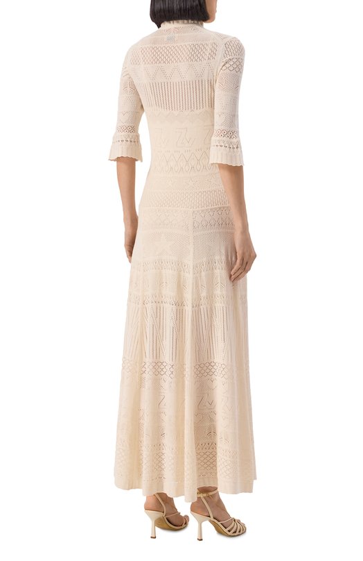 Хлопковое платье Zadig and Voltaire KWDR01210 Кремовый  KWDR01210 Фото 4