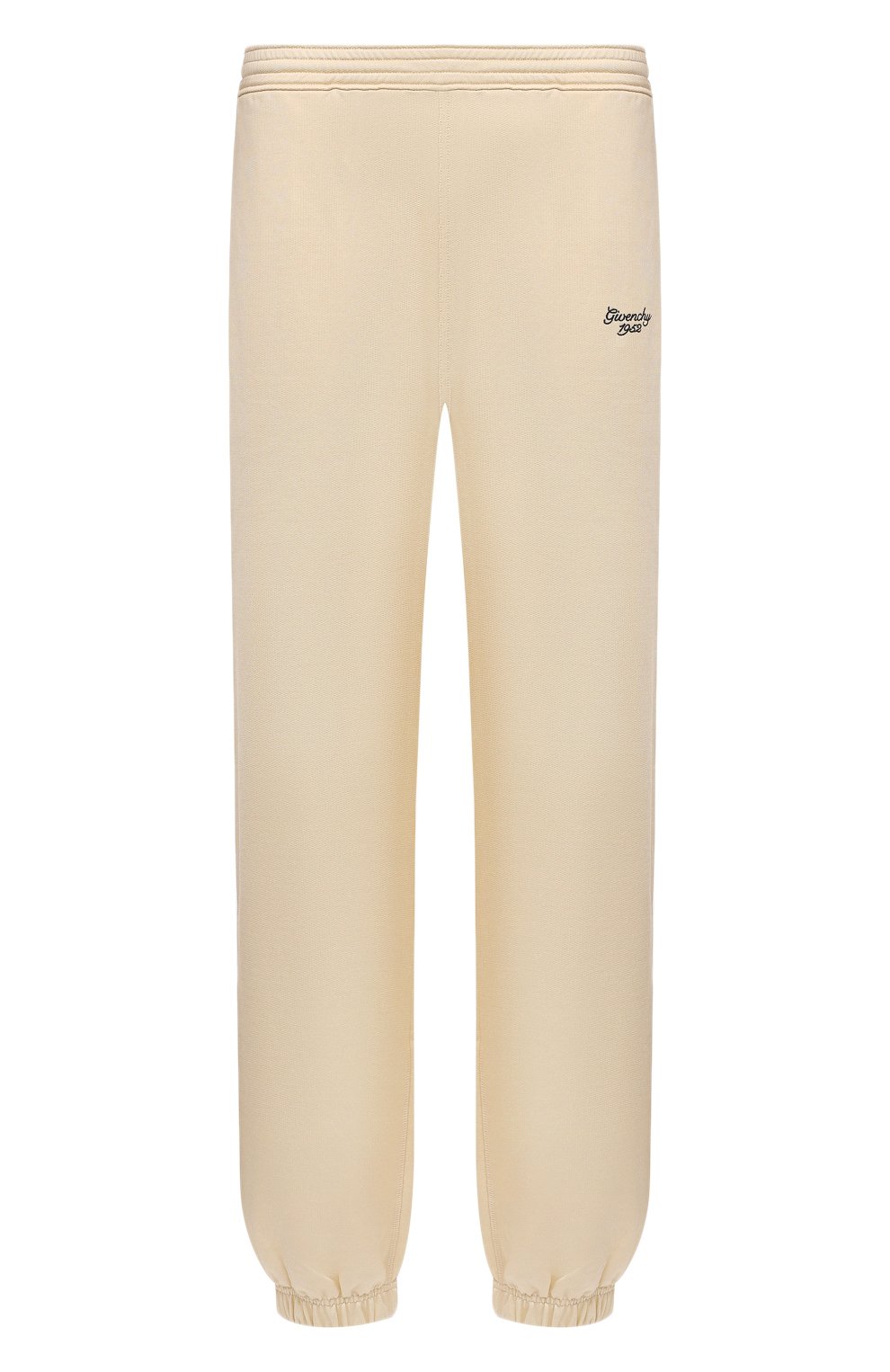 Джоггеры из вискозы и хлопка GIVENCHY кремового цвета по цене 163000 руб., арт. BM51GK/3YMB, фото 1 Джоггеры из вискозы и хлопка GIVENCHY, арт. BM51GK/3YMB, фото 1