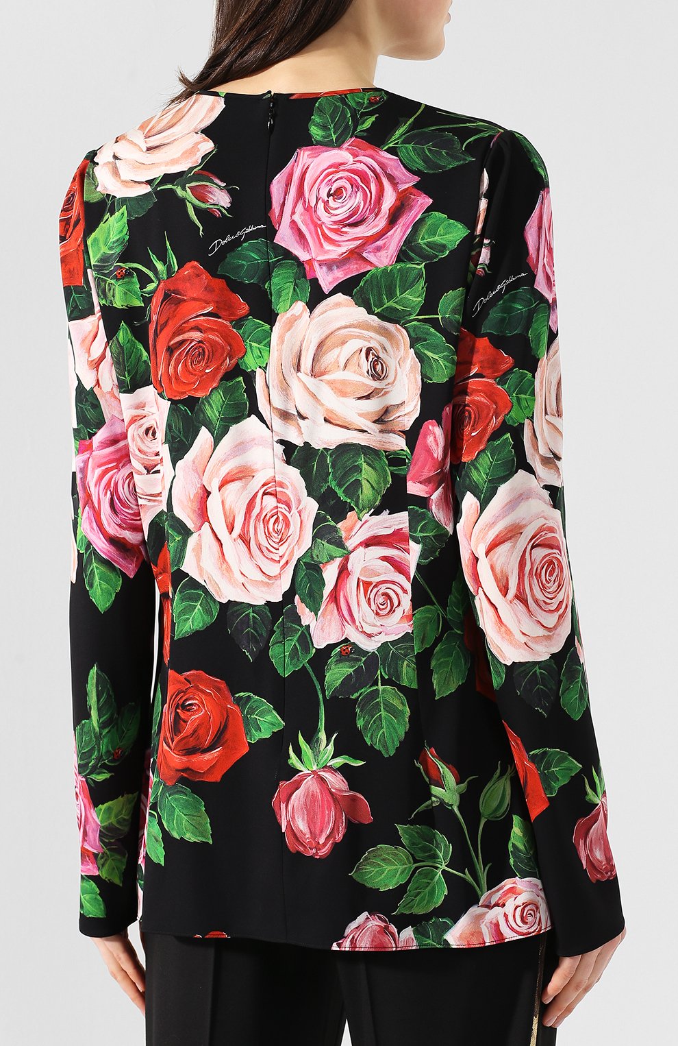 Шелковый топ DOLCE & GABBANA, арт. F7Z47T/FSAX7, фото 4