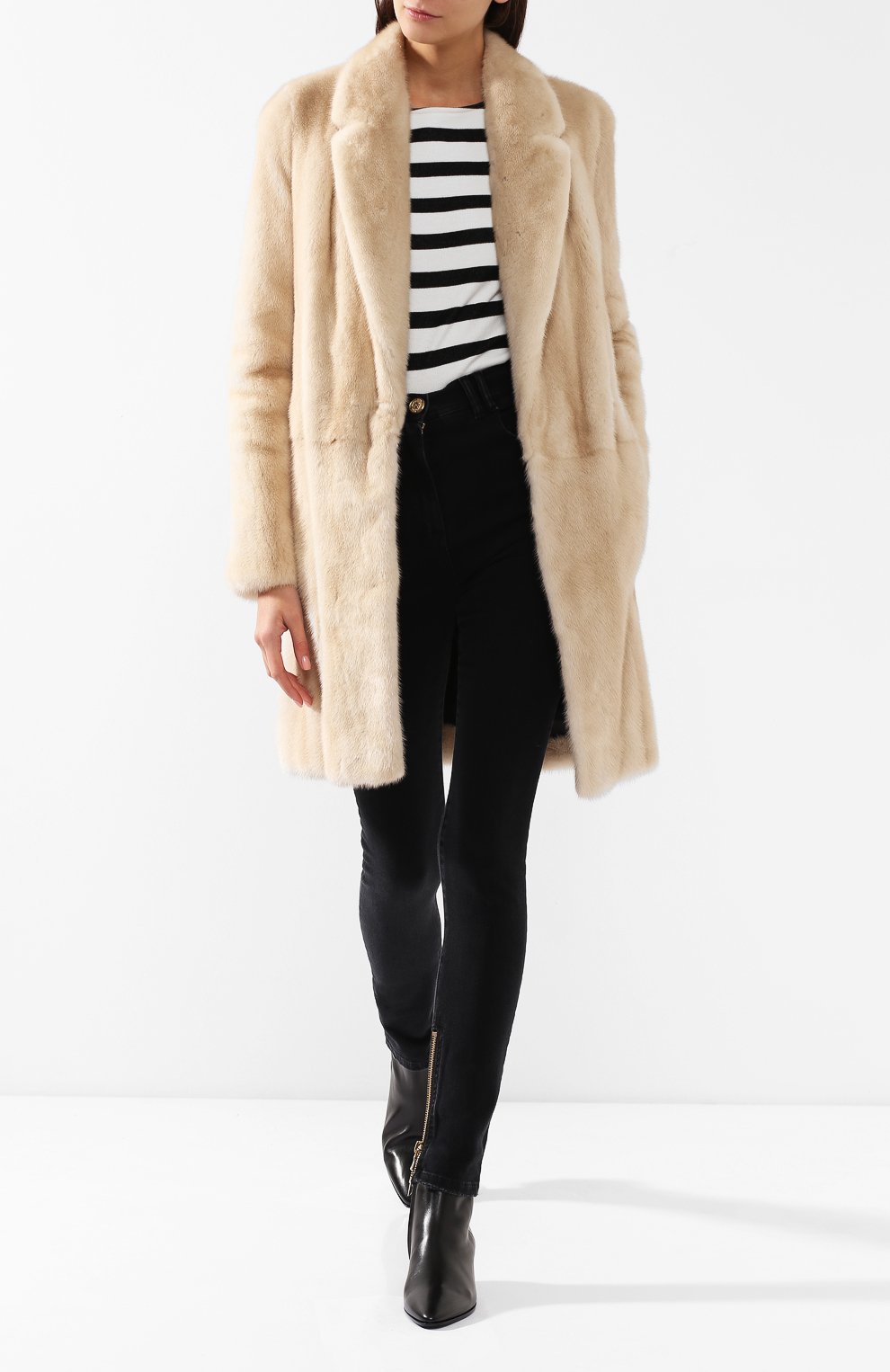 Шуба из норки SAINT LAURENT, арт. 498305/Y7QY2, фото 2