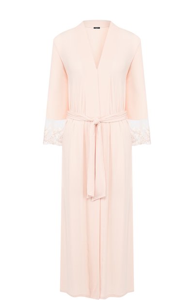 Халат из вискозы с поясом и кружевной отделкой RITRATTI MILANO, арт. 69128, фото 1