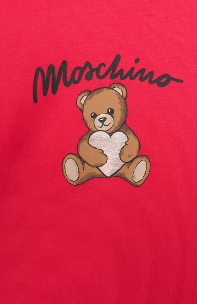 Хлопковый свитшот MOSCHINO, арт. HDF06E/LDA14/4-8, фото 3