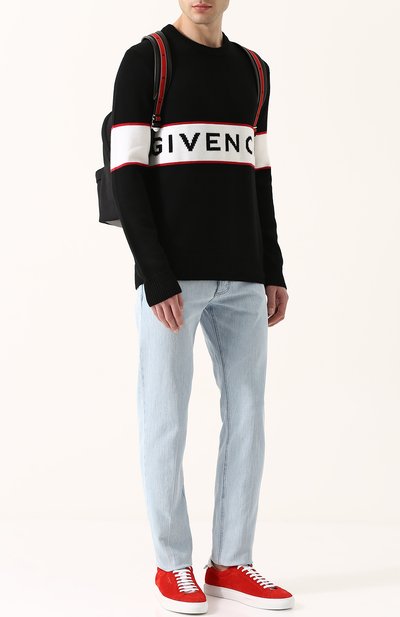 Шерстяной джемпер с логотипом бренда GIVENCHY, арт. BM900G400M, фото 2