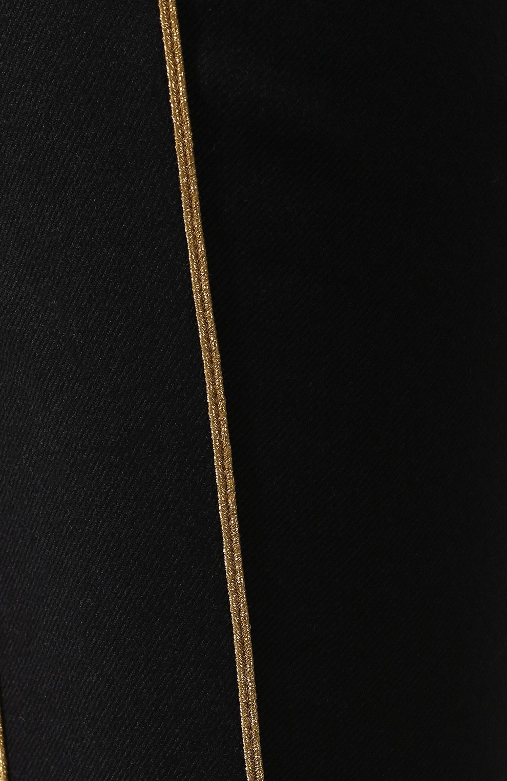 Шерстяные брюки SAINT LAURENT черного цвета по цене 96050 руб., арт. 558550/Y221W, фото 5 Шерстяные брюки SAINT LAURENT, арт. 558550/Y221W, фото 5