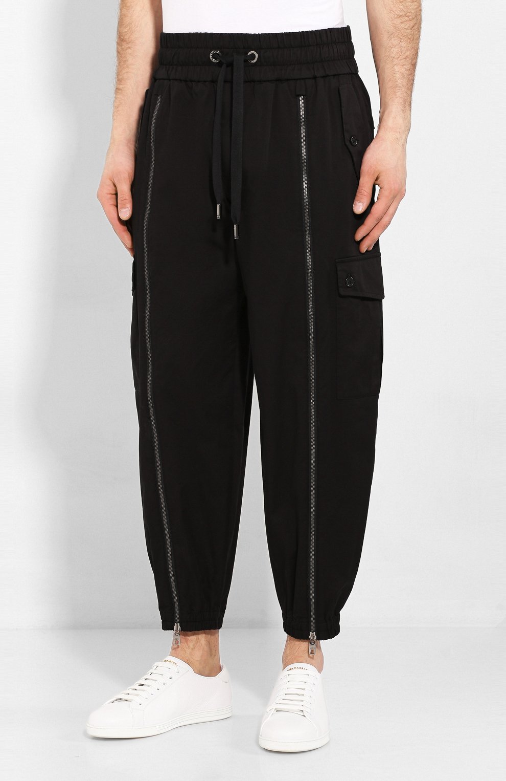 Хлопковые джоггеры DOLCE & GABBANA, арт. GW5QAT/FUFJR, фото 3