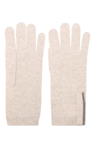 Кашемировые перчатки BRUNELLO CUCINELLI бежевого цвета по цене 69950 руб., арт. M12147189P, фото 2 Кашемировые перчатки BRUNELLO CUCINELLI, арт. M12147189P, фото 2
