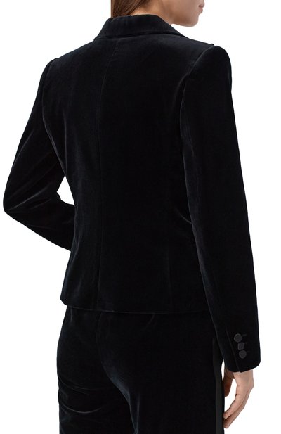 Бархатный жакет MAX MARA STUDIO черного цвета по цене 99500 руб., арт. E0LIE, фото 4 Бархатный жакет MAX MARA STUDIO, арт. E0LIE, фото 4