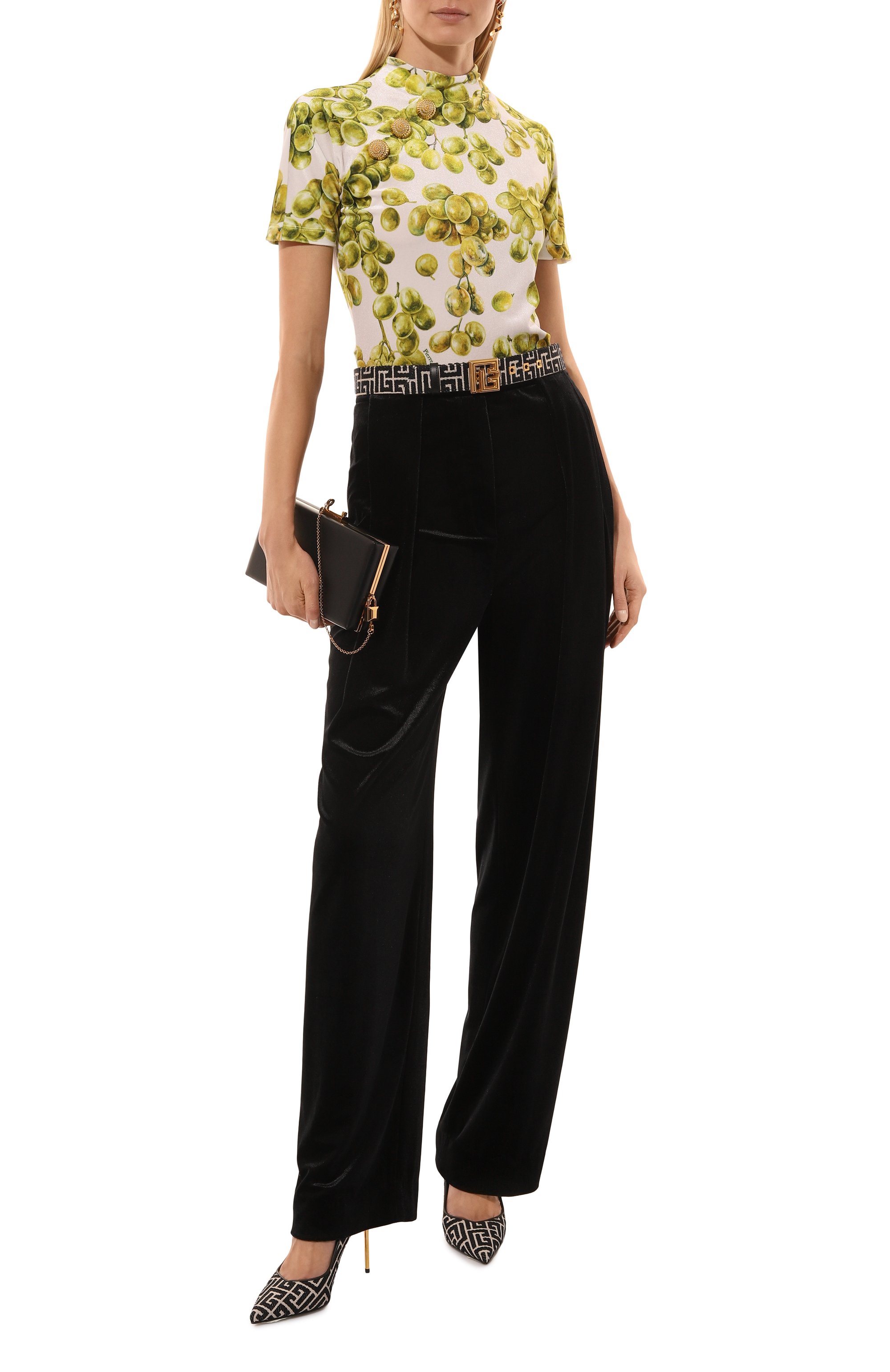 Бархатный топ BALMAIN, арт. DF0ALA35/JJ42, фото 2