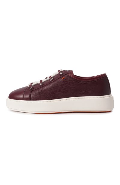 Кожаные кеды cleanic SANTONI, арт. WBCG61537BARPGA0, фото 4