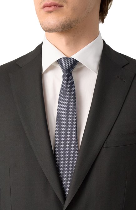 Мужской шелковый галстук CANALI, арт. 18/HJ04202