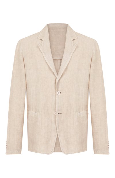 Мужской пиджак из хлопка и льна INLINUM, арт. JAC0B