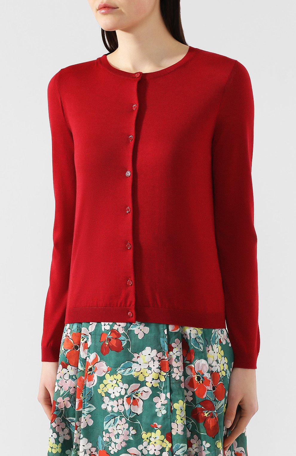 Кардиган из смеси кашемира и шелка REDVALENTINO, арт. RR3KA00V/1W7, фото 3