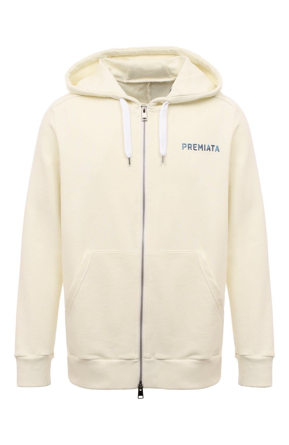 Хлопковая толстовка PREMIATA кремового цвета по цене 29000 руб., арт. PW23_51PD, фото 1 Хлопковая толстовка PREMIATA, арт. PW23_51PD, фото 1