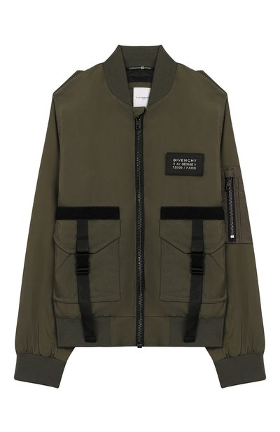 Бомбер GIVENCHY хаки цвета по цене 41950 руб., арт. H26056, фото 1 Бомбер GIVENCHY, арт. H26056, фото 1