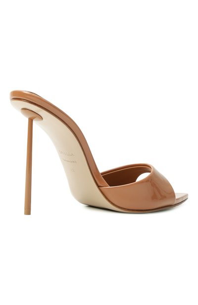 Лакированные мюли bella 120 LE SILLA светло-коричневого цвета по цене 75500 руб., арт. 6622C100BXPP, фото 5 Лакированные мюли bella 120 LE SILLA, арт. 6622C100BXPP, фото 5