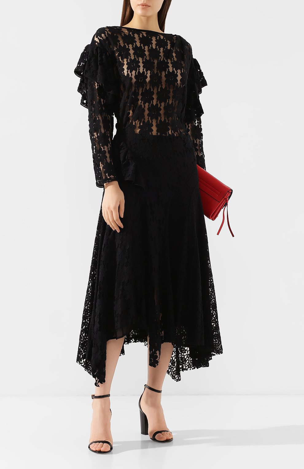 Хлопковое платье ISABEL MARANT ETOILE черного цвета по цене 67250 руб., арт. R01469-19A039E/VALLY, фото 2 Хлопковое платье ISABEL MARANT ETOILE, арт. R01469-19A039E/VALLY, фото 2