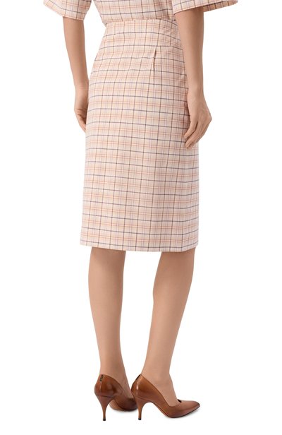 Хлопковая юбка PRADA бежевого цвета по цене 217000 руб., арт. P122IRS000/171C, фото 4 Хлопковая юбка PRADA, арт. P122IRS000/171C, фото 4