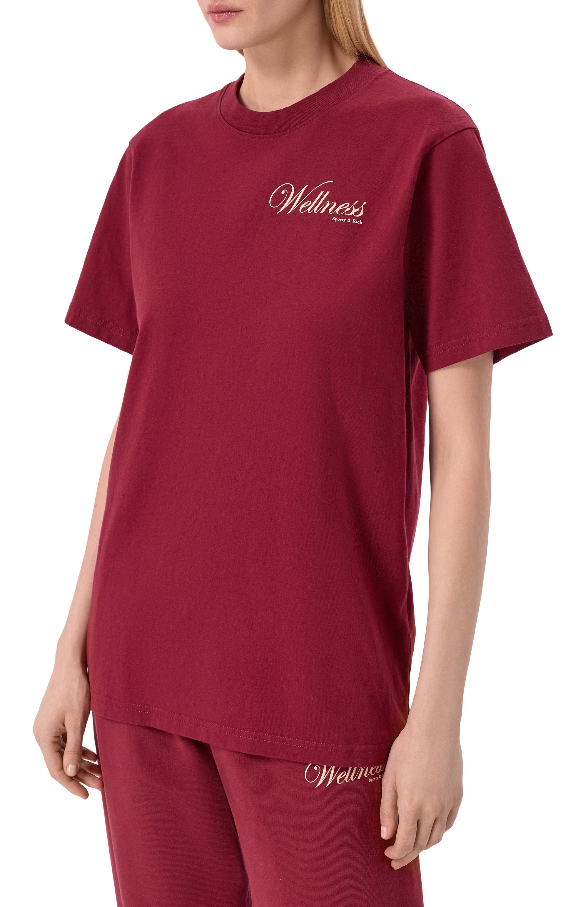 Хлопковая футболка SPORTY AND RICH, арт. T004362083RE10, фото 3