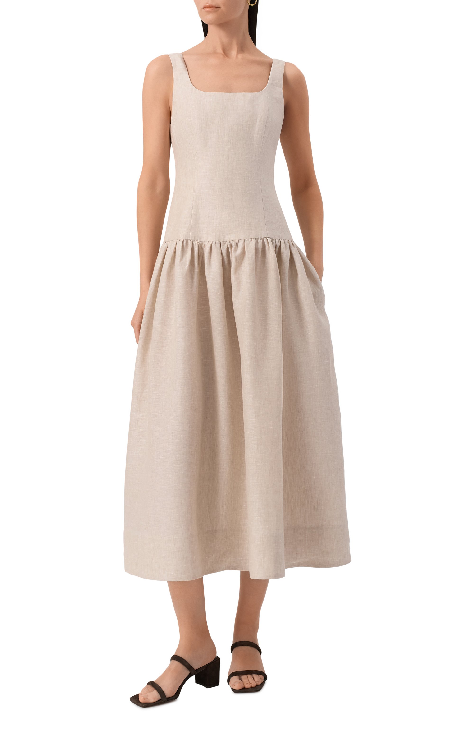 Льняное платье 12 STOREEZ, арт. 131432, фото 3