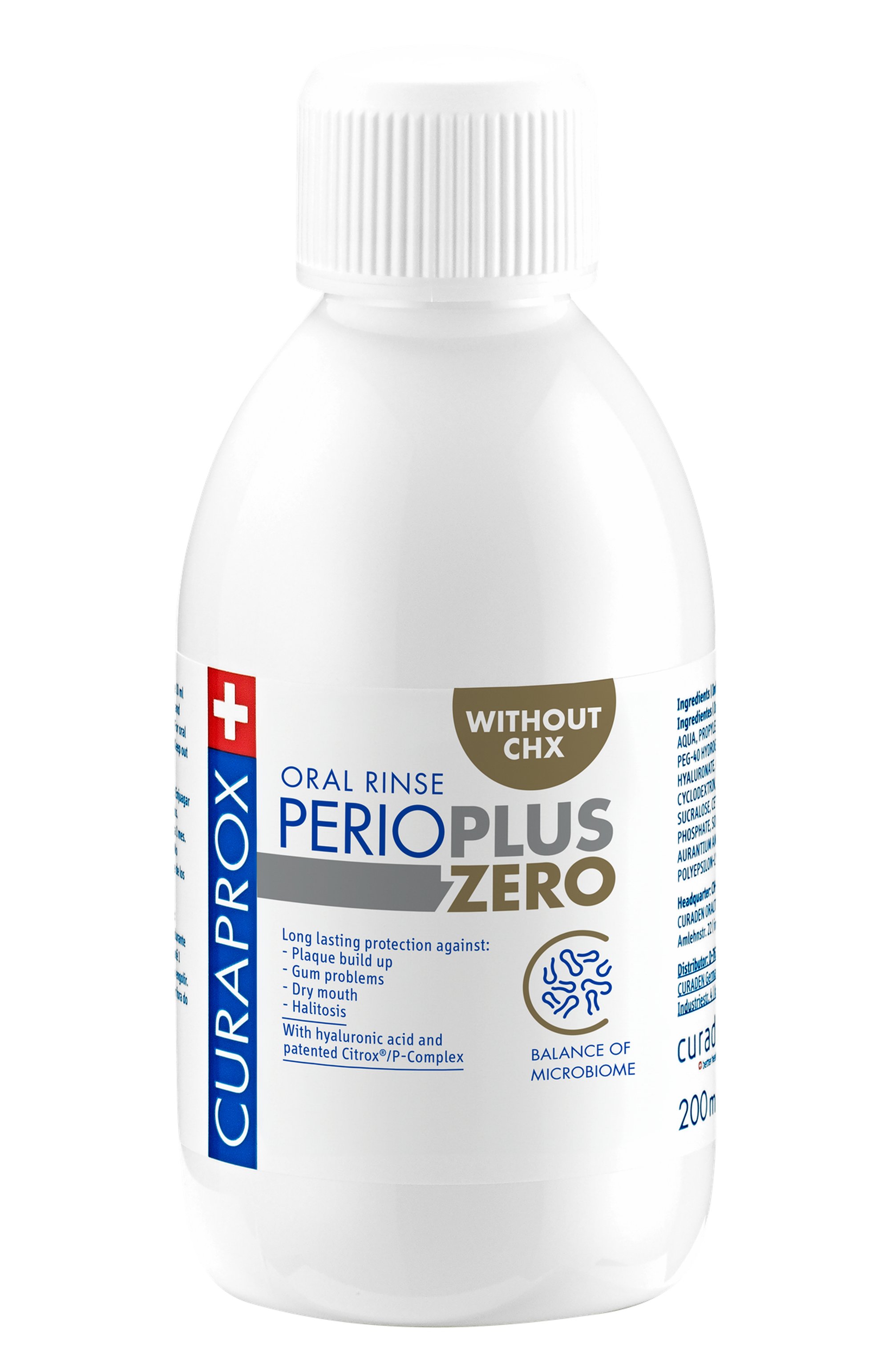 Жидкость-ополаскиватель для полости рта perio plus zero (200ml) CURAPROX, арт. 7612412431957, фото 1