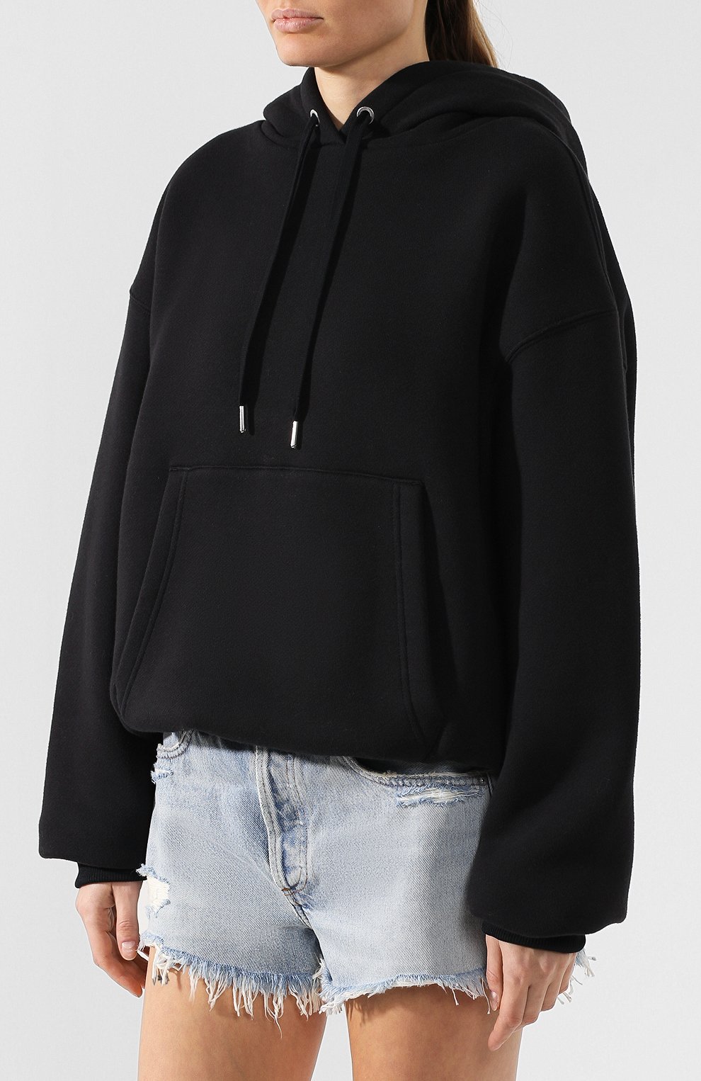 Хлопковый пуловер ALEXANDERWANG.T черного цвета по цене 28200 руб., арт. 4C492001D2, фото 3 Хлопковый пуловер ALEXANDERWANG.T, арт. 4C492001D2, фото 3