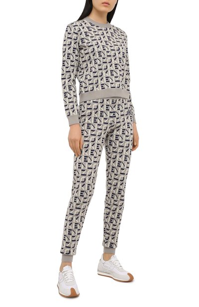 Хлопковые джоггеры kenzo sport KENZO, арт. FB52PA5313SC, фото 2