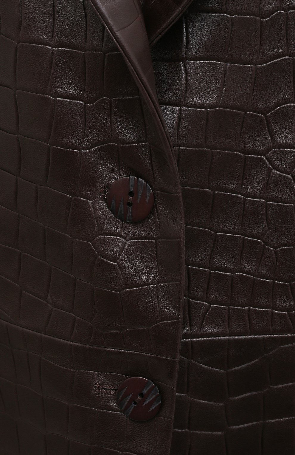 Кожаный жакет DROME темно-коричневого цвета по цене 139000 руб., арт. DPD3021P/D2010P, фото 5 Кожаный жакет DROME, арт. DPD3021P/D2010P, фото 5