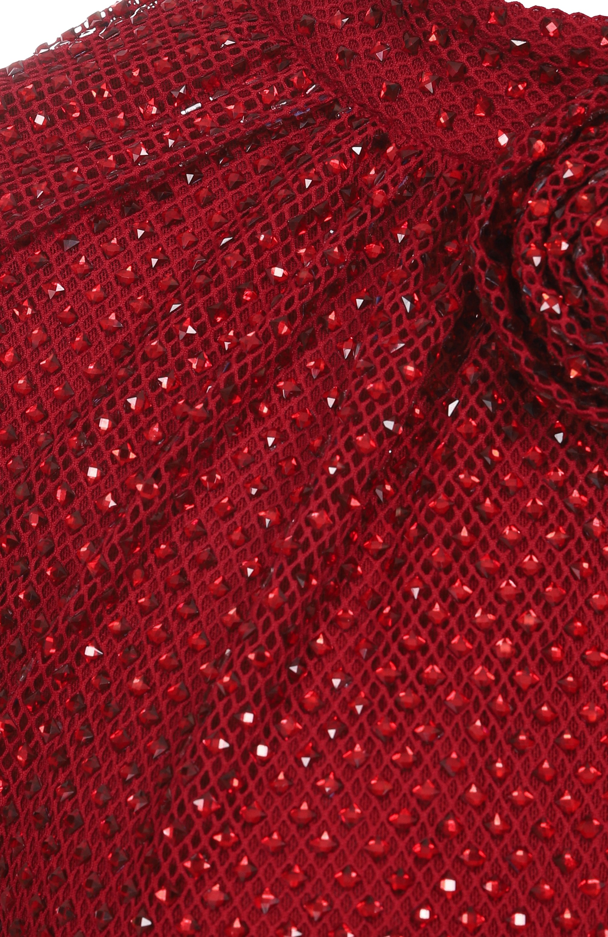 Платье с отделкой стразами SELF-PORTRAIT, арт. RS25923MR, фото 6