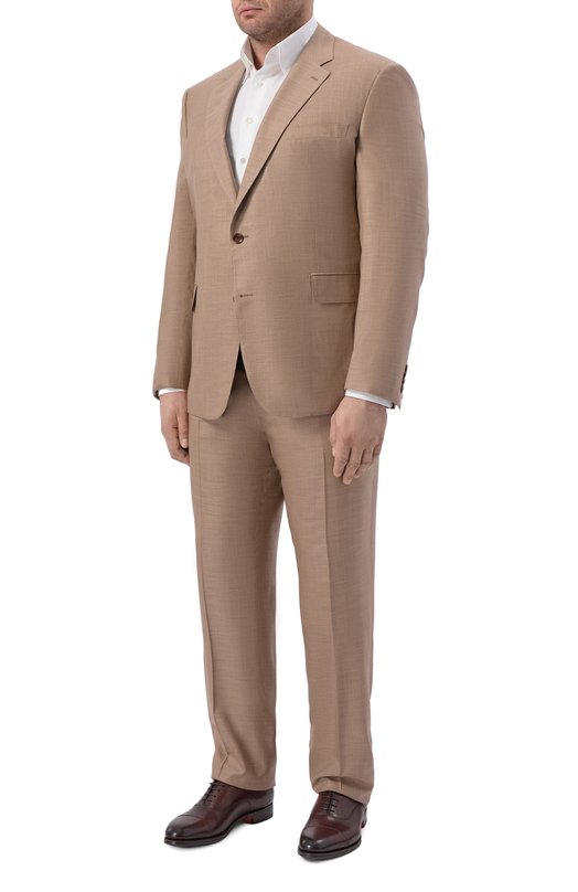 Костюм из шерсти и шелка Stefano Ricci S1SF432800/WK001U Коричневый S1SF432800/WK001U