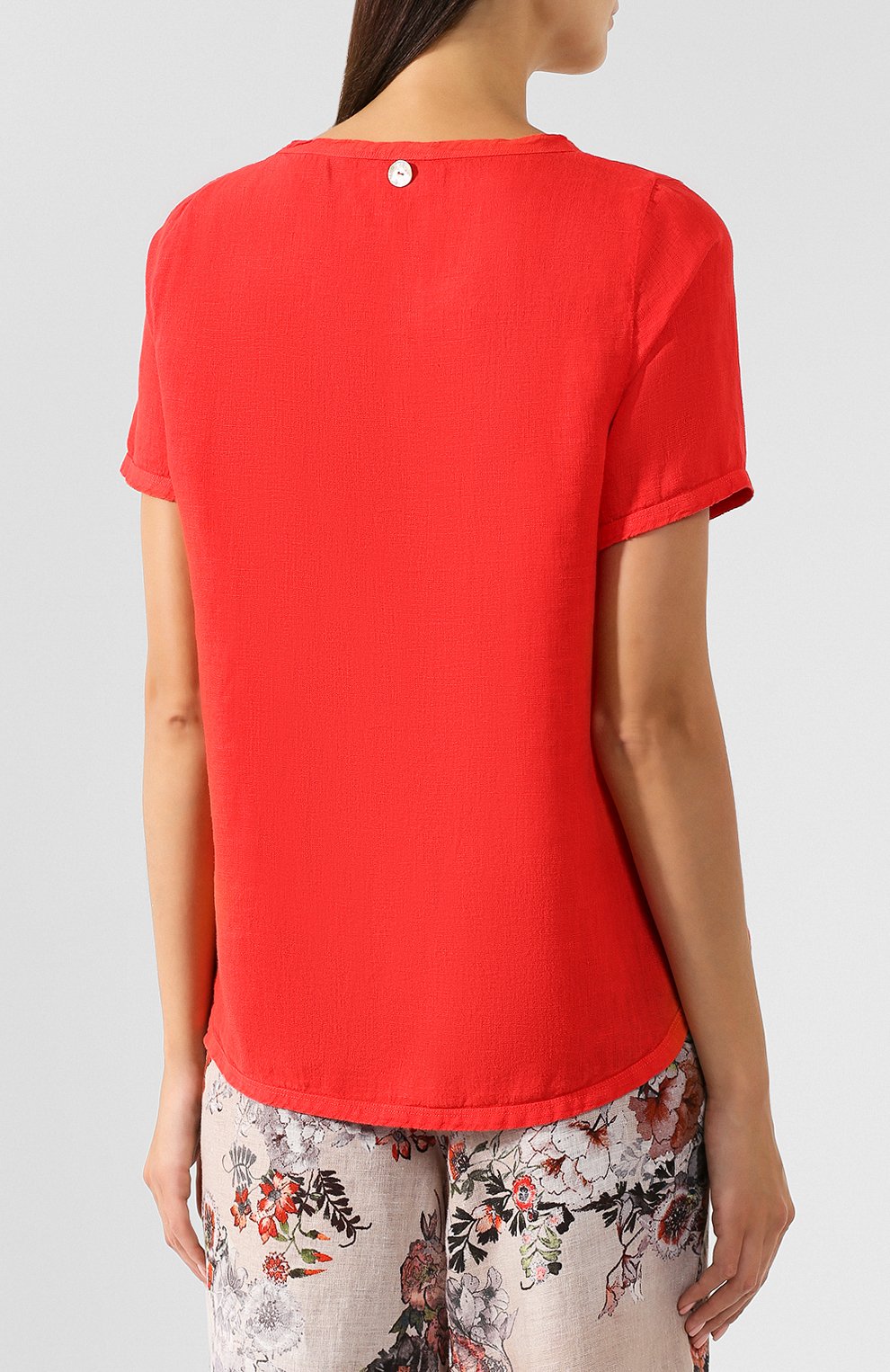 Льняной топ LA FABBRICA DEL LINO, арт. 90512, фото 4