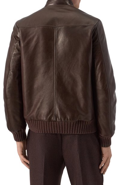 Кожаный бомбер MVST, арт. ZECK-ES4250/Z2764-1, фото 4