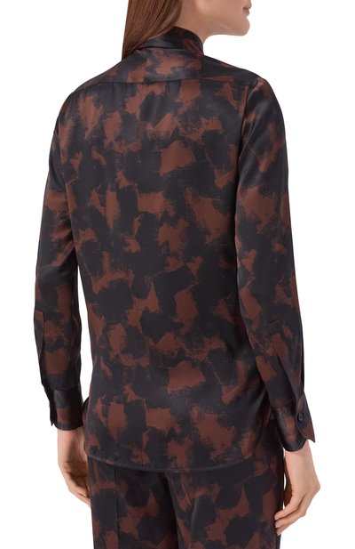 Атласная рубашка KITON разноцветного цвета по цене 165500 руб., арт. D48407K0584I, фото 4 Атласная рубашка KITON, арт. D48407K0584I, фото 4