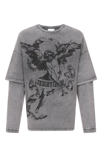 Мужская хлопковый лонгслив DIEGO VENTURINO, арт. DVTS-MLCDVVP