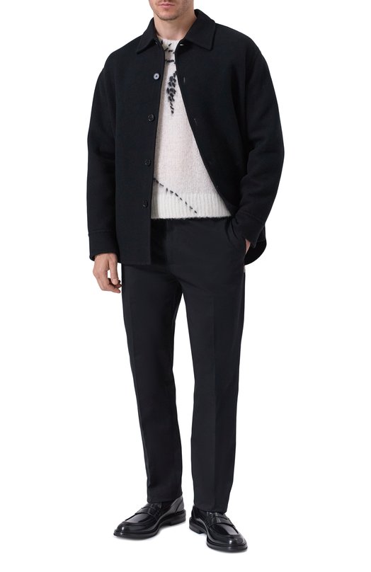 Шерстяной свитер Dries Van Noten 021228-2709-001 Белый  021228-2709-001 Фото 2