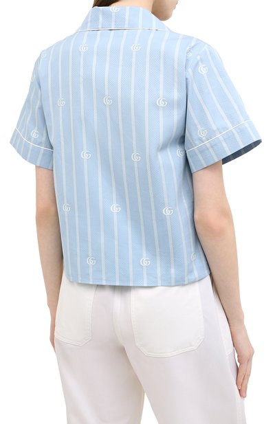 Хлопковая рубашка GUCCI, арт. 625908/ZAEF1, фото 4