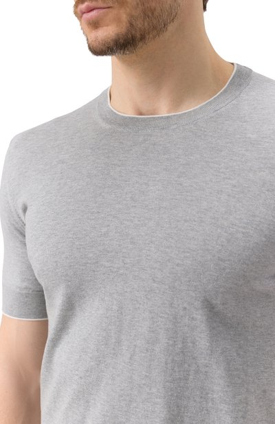 Хлопковый джемпер BRUNELLO CUCINELLI, арт. M29805200, фото 5