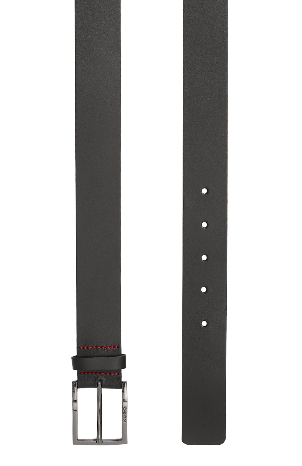 Кожаный ремень HUGO черного цвета по цене 7490 руб., арт. 50496596, фото 3 Кожаный ремень HUGO, арт. 50496596, фото 3