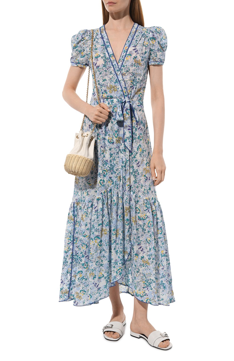 Хлопковое платье POUPETTE ST BARTH разноцветного цвета по цене 57300 руб., арт. W3AH24L0SYU, фото 2 Хлопковое платье POUPETTE ST BARTH, арт. W3AH24L0SYU, фото 2