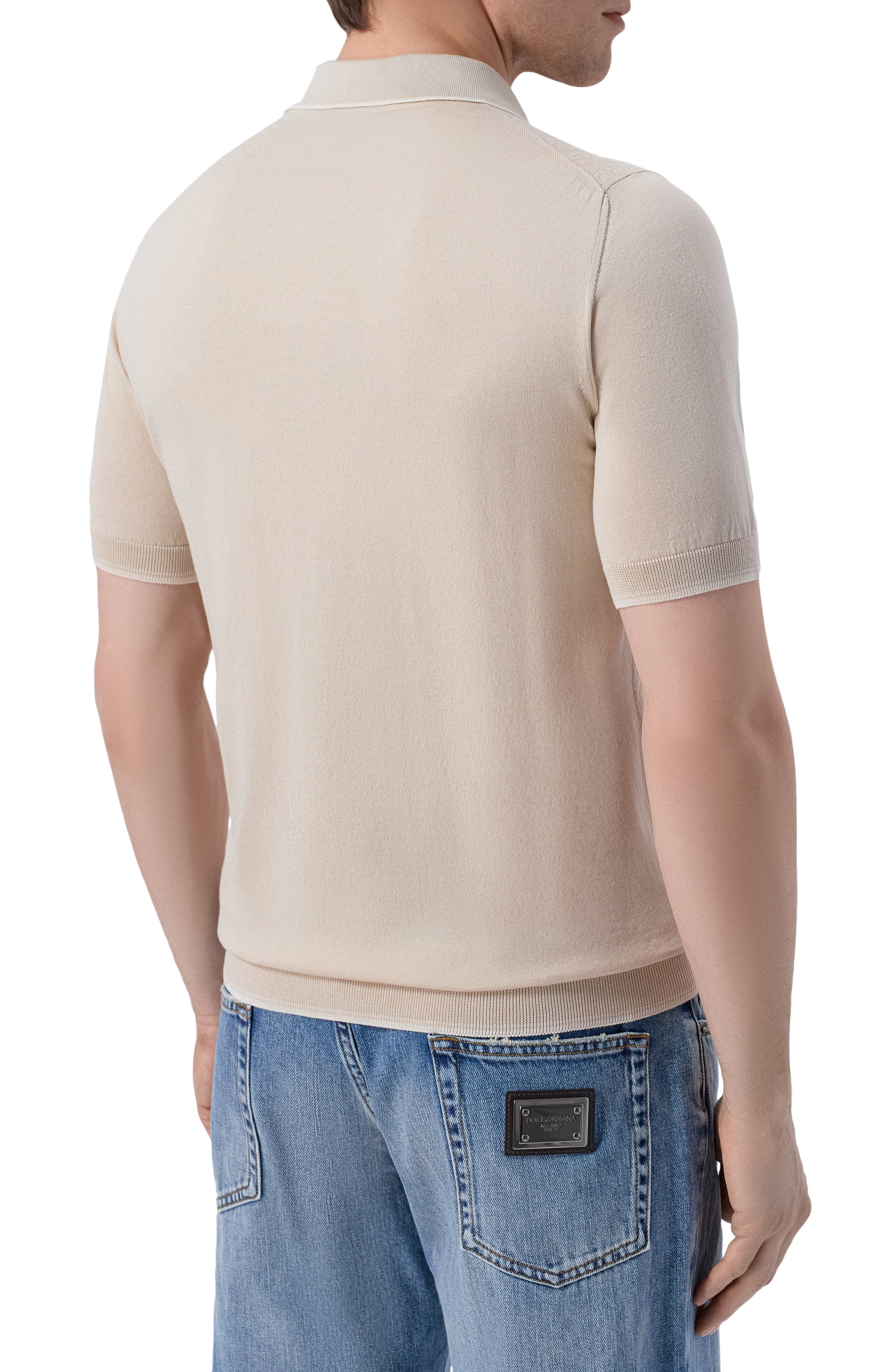 Поло из хлопка и шелка ANDREA CAMPAGNA, арт. SU26C0S280-01/C0S261, фото 4