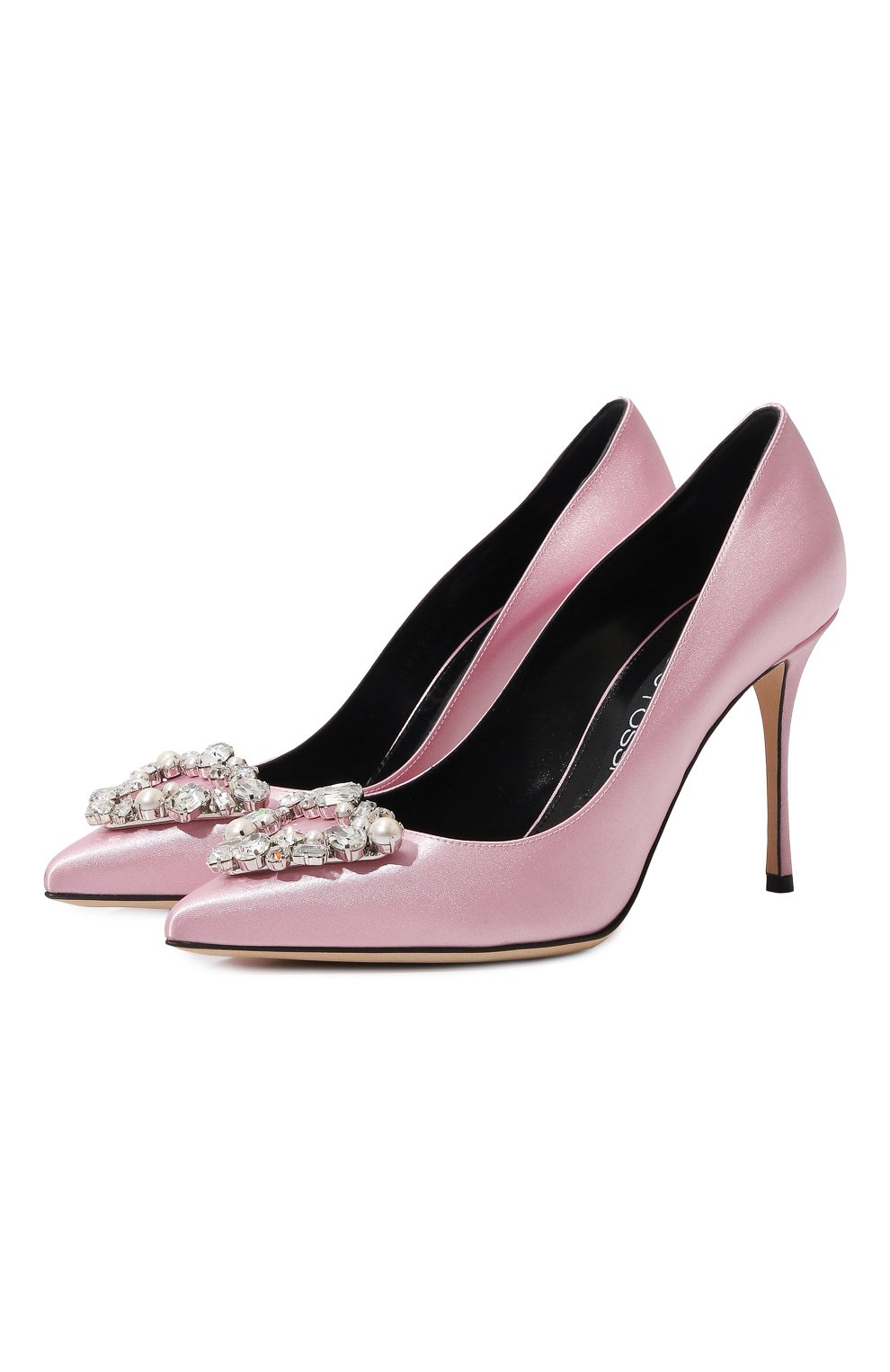 Текстильные туфли godiva precious 80 SERGIO ROSSI, арт. B09780/MTEZ02, фото 1