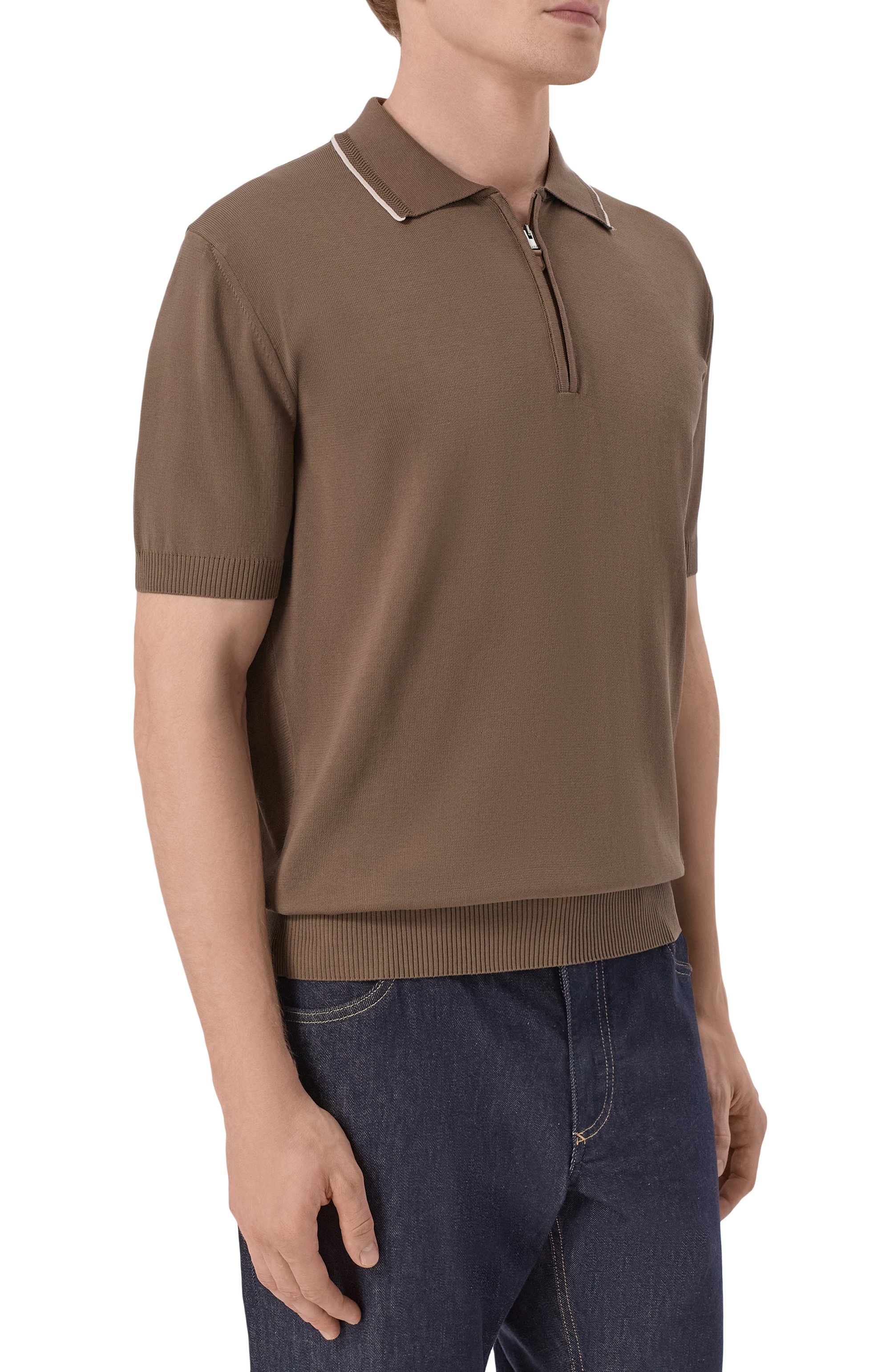 Хлопковое поло CANALI, арт. C1165/MK02460, фото 3