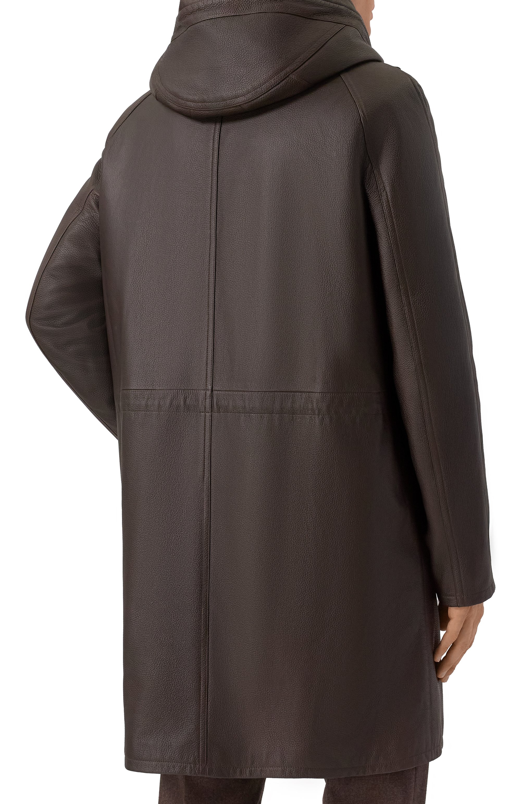 Кожаное пальто с подкладкой из бобра MVST, арт. HARLEM/241-00/48-56, фото 4